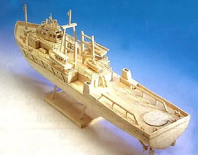 £27.95 • Buy Oil Rig Support Vessel - Matchstick Model Construction Craft Ship Kit - NEW