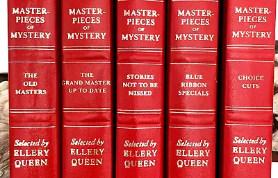 Lot Of 5 Masterpieces Of Mystery Books - Ellery Queen HB 1977-79 - Decor -#4 • $32.69