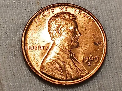 1969-S Lincoln Cent Double Die / Distorted / DDO / MECHANICAL NOT SURE SEE PICS • $199