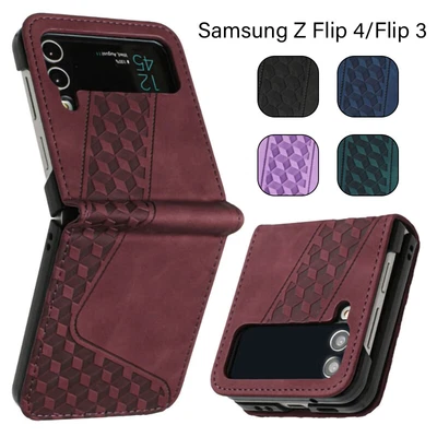 For Samsung Galaxy Z Flip 5 Z Flip 4 3 Case Luxury Leather Shockproof Slim Cover • $15.99