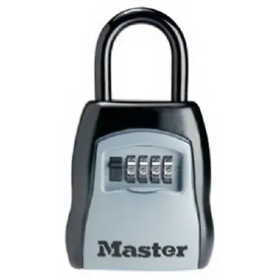 Portable Padlocks Key Storage Holder 4 Digit Lock Box Door Secure Shackle Metal • £46.26