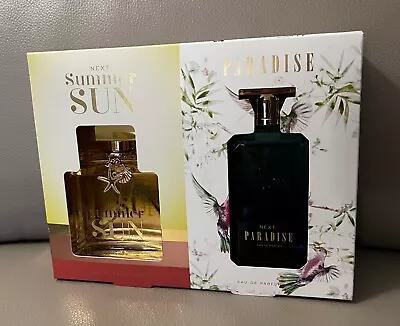 Next Summer Sun 100ml And Paradise 100ml Eau De Parfum Perfume Set New 🎁 • £23.99