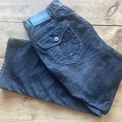 Men’s MEK DENIM USA Jeans Cords Copenhagen  Corduroy Gray Size 33x31 EUC • $45