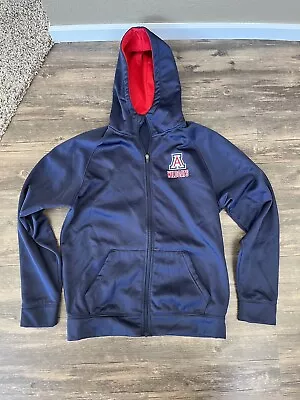 Arizona Wildcats U Of A Mens Size Medium Navy Blue Hoodie Full Zip Sweatshirt • $17