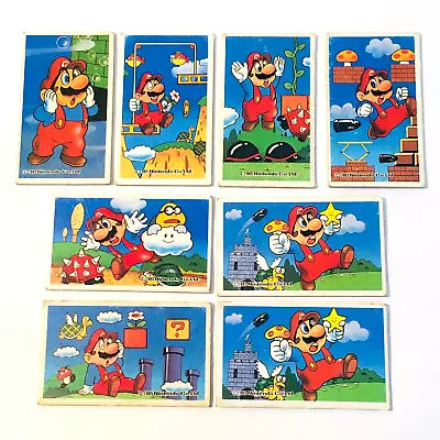  Set Of 8  1985 Nintendo Super Mario Bros. Menko Card / Amada Very Rare In Stock • $45