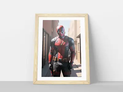Deadpool Marvel Avengers DC Superhero Wall Poster Print A4 - Frame NOT Included • £5.99