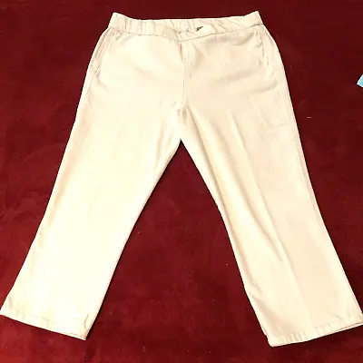 Stretch Capri White Denim MIRACLEBODY Size 12 Pull-On Tummy Control Panel USA • $14.97