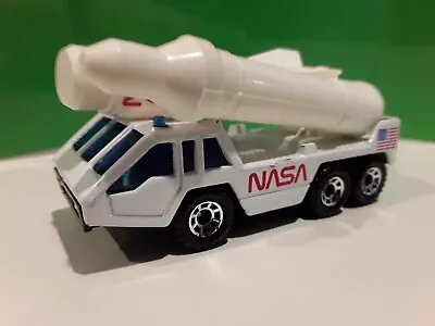 Matchbox NASA White Transporter Vehicle 1985 With Rocket Loose 1:150 Made China • $7.49