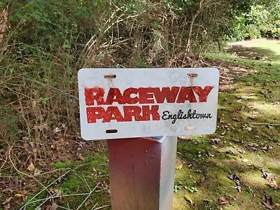 Raceway Park Englishtown NJ Speed Shop Booster License Plate Tag Vintage Look • $28