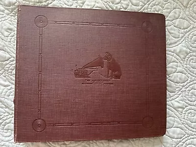 10  78 RPM Record Storage Album - Brown (Holds 10 Records) HMV  E  • $12