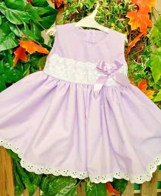 DREAM 0-8 Years BABY GIRLS Sleeveless Twirly Skirt Summer Lined Dress Colors  • £19.99