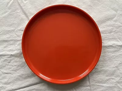 Vintage Heller Stacking Melamine 7.5” Salad Plate MCM Orange Massimo Vignelli • $12.49