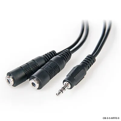 3.5mm Stereo Audio Male To 2 X 3.5mm Female Splitter Cable  • $9.99
