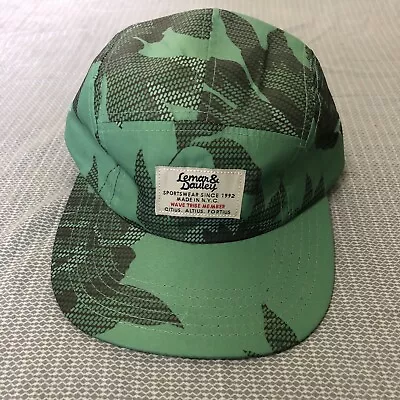 $34.99 • Buy Vintage Lemar And Dauley Floral 5 Panel Strap Back Hat Green One Size Fits All
