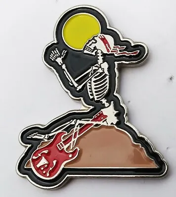 Grateful Dead PIN Vintage Obsolete Skeleton Full Moon Guitar Jerry Garcia LSD • $5.55