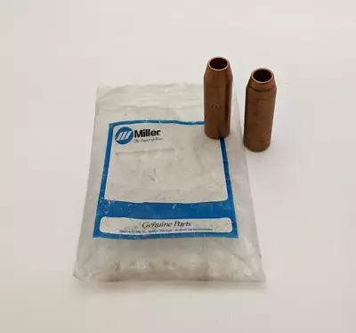 2PC Miller 209033 Nozzle 1/2  Orifice Slip On For XR-15A Pistol Pro Welding Gun • $22.50