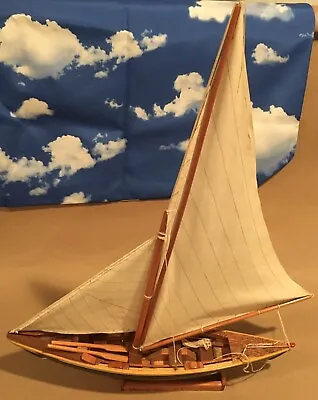 $175 • Buy Model Wood Sailboat Fully Rigged & Assembled Yacht America Signed Brian Phillips