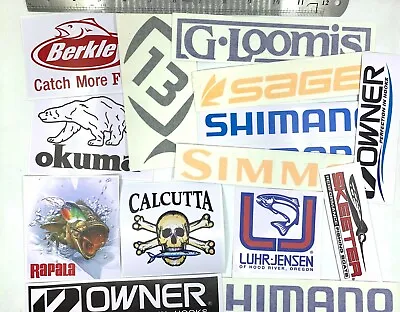 $19.99 • Buy Fishing Decals Wholesale  Lot Of 15 Stickers, Quality Sticker For Fisherman