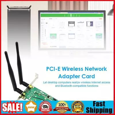 Wireless Network Card WiFi Mini PCI Express To PCIe Adapter Card For Computer • $13.29