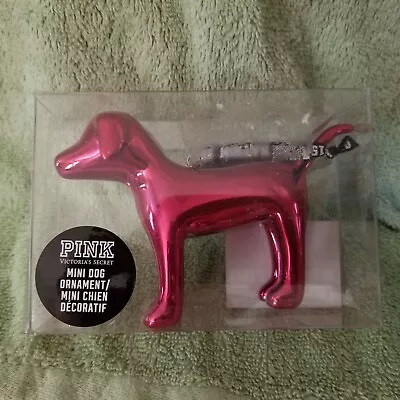 NIB Victoria's Secret PINK 2015 Mini Pink Dog Ornament • $15.99