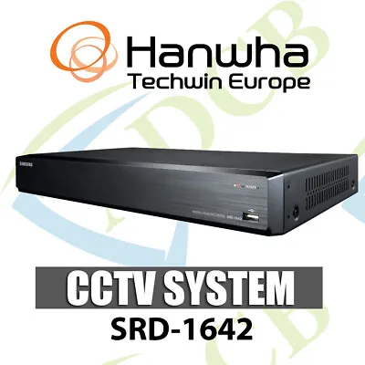 SAMSUNG SRD-1642 16CH 1TB CCTV REAL TIME 960H DVR BNC HDMI & USB 2.0 Remote View • £345.95