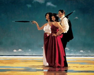 £22 • Buy Jack Vettriano The Missing Man 20x20 Inch Framed Canvas - Wall Art Hanging Deco