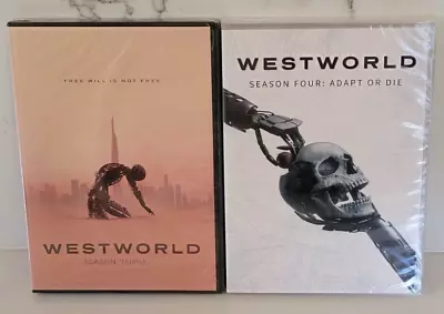 Westworld The Complete Seasons 3 & 4 ( DVD 6-Disc Set ) Brand New & Sealed • $16.75