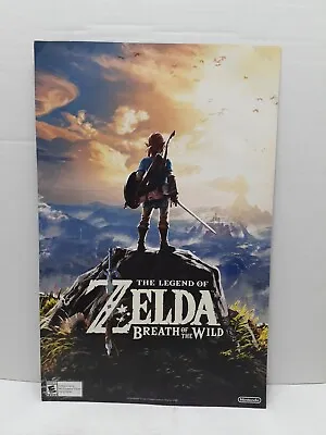 The Legend Of Zelda Breath Of The Wild Two Sided 17  X 11  Gamestop Promo Poster • $17.57