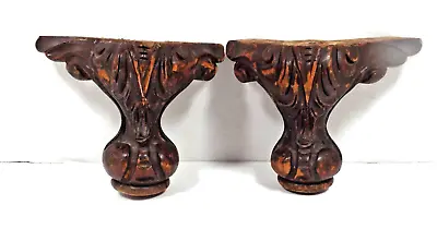 (2) Antique Wooden Hand Carved Furniture Legs From The 1800’s • $29.95