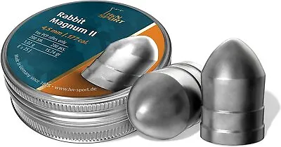 H&N Sport Rabbit Magnum II 45mm .177 Cal Airgun Pellets 200pcs • £14.99