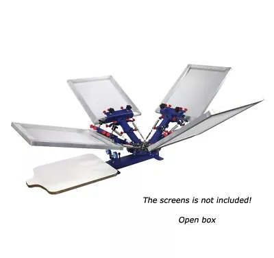 Open Box-Screen Printing Table Type 4 Color 1 Station Press Printer Machine • $347.80