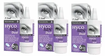 £31.11 • Buy 3x Hycosan Dual Eye Drops Lipid Deficient & Allergy RECOMMENDED BY OPTICIANS