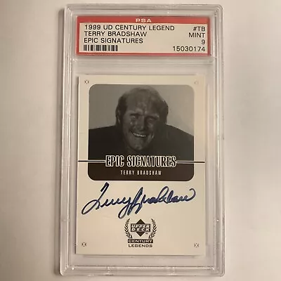 1999 Terry Bradshaw Auto PSA 9 Mint Upper Deck Epic Signatures HOF Legend  • $195