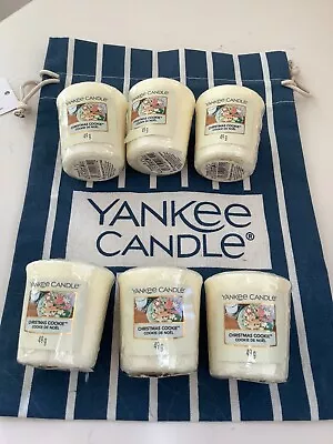 Yankee Candle 6 Votives & Bag 'Christmas Cookie' • £12.95