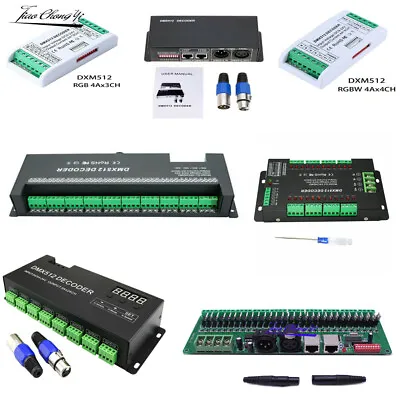 DMX512 RGB RGBW LED Controller 3/4/6/12/30ch 2A 3A DXM Decoder Dimmer Driver • $11.55