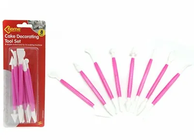 8 Pcs Cake Decorating Tools Kit Cupcake Decorating Equipment Tools Modelling Set • £3.29