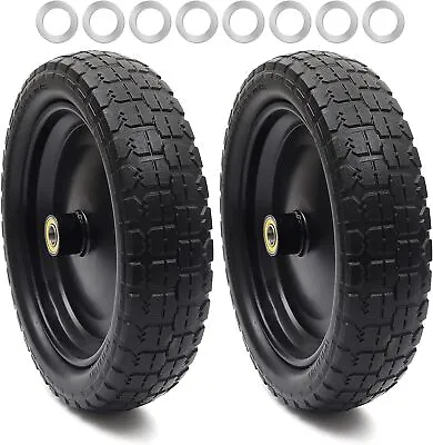 (2-Pack) 13  Tire For Gorilla Cart - Solid Polyurethane Flat-Free Tire And Wheel • $54.81