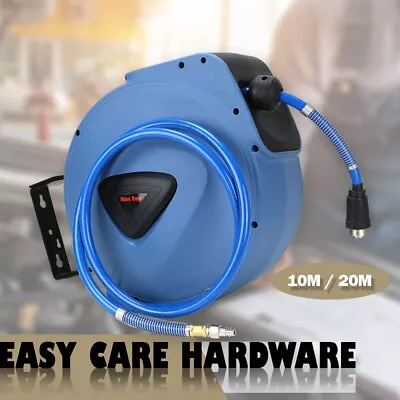 10m / 20m Retractable Auto Rewind Air Line Reel With Hose Compressor Wall Mount • $71.99