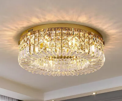 Round Crystal Chandelier Ceiling Light • £179.99