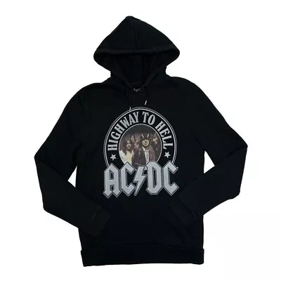 AC/DC (2020) “Highway To Hell” Hard Rock Band Pullover Hoodie Small Black • £12.75