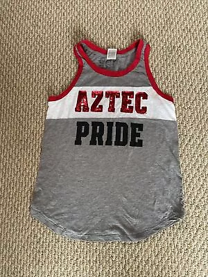 Victoria Secret Pink Aztec Pride  Size S Sequins Tank Gray & Red Bling • $8.99