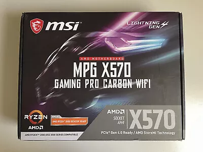 MSI MPG X570 Gaming Pro Carbon WIFI AMD AM4 DDR4 ATX Motherboard • $219