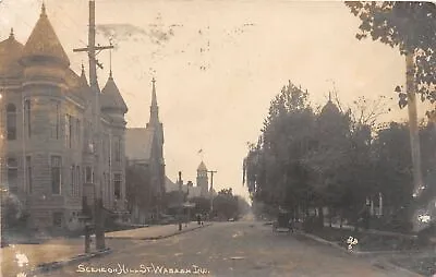 J62/ Wabash Indiana RPPC Postcard C1910 Hill Street Church Homes 373 • $27.60