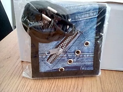 **GREAT XMAS STOCKING FILLERS!** Denim Wallets Brand New With 3 Hair Bands.  • £3.99