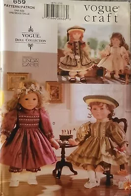 Vogue Craft 659 Linda Carr Clothes Pattern Fits 18  American Girl Doll New Uncut • $11.99