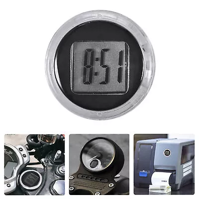 Mini Motorcycle Clock Stick-on Waterproof Electronic Watch Car Digital Clock • $7.35
