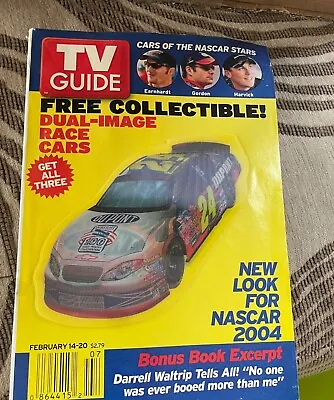 $5 • Buy NASCAR TV Guide- Jeff Gordon Car Cover- February 14-20 2004