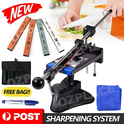 2nd Professional Chef Knife Sharpener Kitchen Sharpening System FixAngle 4Stones • $39.95