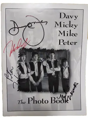 (COA) The Monkees Autographs  Signed  1996 30th Anniversary Tour Book • $750