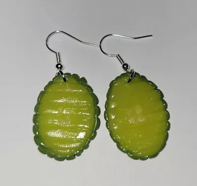 Dill Pickle Earrings Silver Wire Charms Snack Chip Vegetable • $8.50